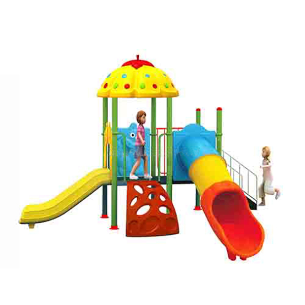 Nhà chơi cầu trượt mái bí
