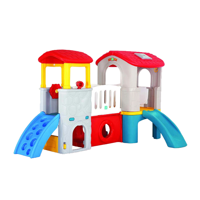 Nhà chơi cầu trượt 2 khối đa năng nhập khẩu